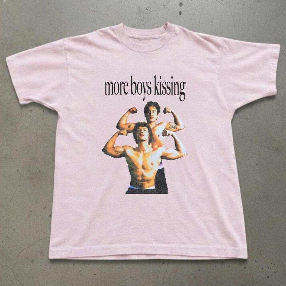Light 90S More Boys Kissing T-Shirt